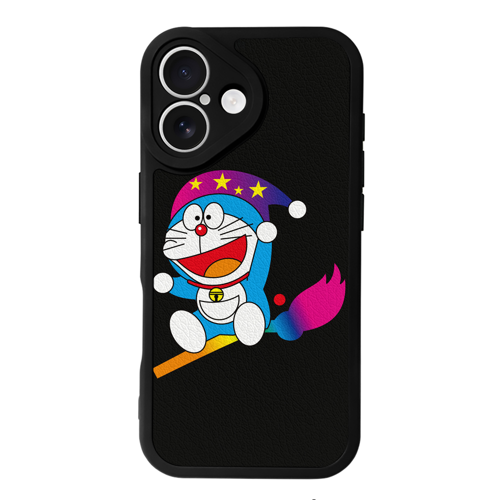 （画像用） ドラえもん Doraemon 【iPhone 16シリーズ対応】シリコンスマホケース（レザー調） 材質：シリコン